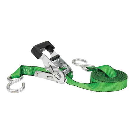 Pipers Pit 16 ft. Chrome Series Tie Down Strap - Green PI2740478